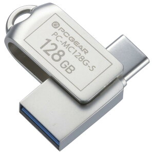�I�[���d�@ USB�������[ 128GB TypeCTypeA�Ή� PC-MC128G-S 01-0065 OHM