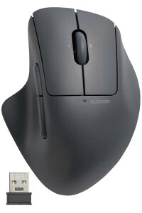 �G���R�� �}�E�X ���C�����X�}�E�X SHELLPHA ����2.4GHz �É� �R�� 5�{�^��+�`���g�z�C�[�� �u���b�N M-SH30DBSKBK
