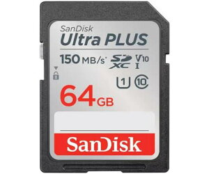 �T���f�B�X�N Ultra PLUS SDXC UHS-I�J�[�h 64GB SDSDUWC-064G-JN3IN