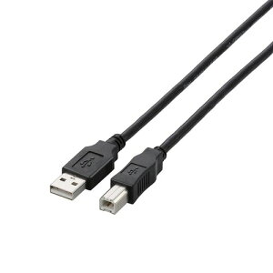 �G���R�� USB�P�[�u�� �yB�z USB2.0 (USB A �I�X to USB B �I�X) 5m �u���b�N U2C-BN50BK