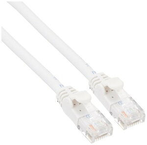�G���R�� LAN�P�[�u�� CAT6A 2m �ܐ܂�h�~�R�l�N�^ ���炩 �z���C�g LD-GPAYC/WH2