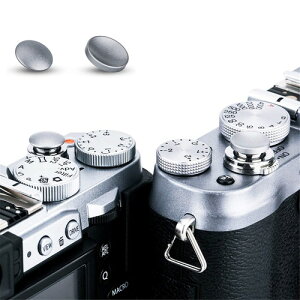 JJC 1+1 �\�t�g �����[�Y �V���b�^�[�{�^�� �Z�b�g �� + �� �O���[ Fuji Fujifilm �x�m X-half X-M5 X-T30 III X100VI X-T50 XT4 XT3 XT2 XT30 XT20 XT10 XPRO3 XPRO2 XPRO1 X100V X100F X100T X100S X100 X30 Olympus OM-1 Sony RX10 IV �O���[