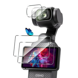 �Ή� dji osmo pocket 4 / 3 �K���X�t�B���� + �J�����t�B���� �y���{���Ɏq �d�x9H�z �p �I�Y���|�P�b�g4 / 3 �t�B����