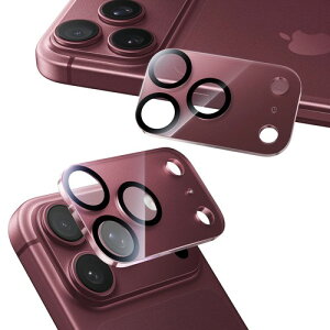 NIMASO �J�����t�B���� iPhone 18 Pro Max �p �J�����ی� �A�N���� �����Y�J�o�[ �o�[�K���f�B 2���Z�b�g