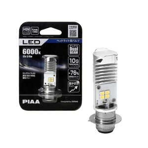 PIAA(�s�A) �o�C�N�p�w�b�h���C�g�o���u LED 6000K �f���A���r�[�� 12V 5/6W H6M(PH7�����i) 1�� MLE8