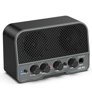 LEKATO �~�j�M�^�[�A���v �G���L�M�^�[�A���v ���^ 2�T�E���h�`�����l�� �[�d�� 5W Bluetooth �@�\�Ή� �w�b�h�z���A���v �Z�K�F�؍� AUX���� ���� ���K�p ���{��戵�������t�� (�u���b�N)