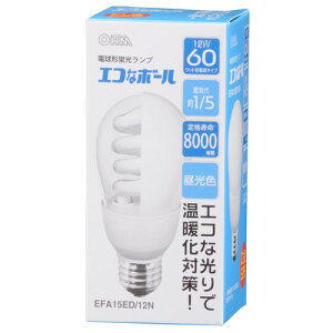 �I�[���d�@ �d���`�u���� �G�R�ȃ{�[��60W�`����E26�����F EFA15ED/12N �I�[��(OHM) 1��