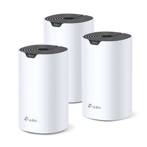 TP-Link ���b�V�� Wi-Fi �V�X�e�� ����LAN AC1900 1300+600Mbps WiFi ���[�^�[ �f���A���o���h ���p�� Deco S7/A 3���j�b�g �z���C�g