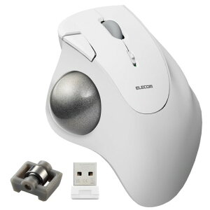 �G���R�� ���C�����X �g���b�N�{�[���}�E�X IST ����2.4GHz �׃A�����O�x�� �e�w���� 36mm�{�[�� 5�{�^�� Windows Mac Chromebook �z���C�g M-IT11DRWH