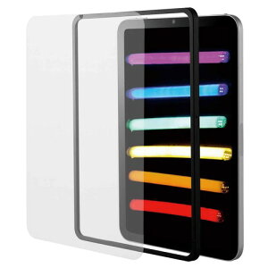 �G���R�� iPad mini7(A17 Pro 2024�N) mini6 ��6���� �t���ی� �K���X�t�B���� �K�C�h�t���[���t TBWA21SFLGGJ