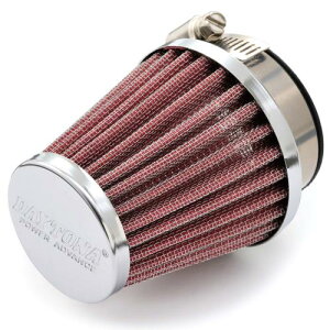 デイトナ(Daytona) パワーアドバンス バイク用 エアフィルター 取付口径φ45 PE20/24キャブ ラウンドテーパー ストレート パワーフィルター 63369