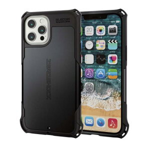 GR iPhone 12 Pro Max P[X Qi[dΉ nCubh ZEROSHOCK ϏՌ X^_[h ubN PM-A20CZEROBK
