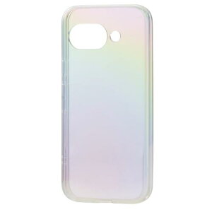 エレコム Google Pixel 9a ケース カバー ソフト マイクロドット加工 耐衝撃 衝撃吸収 TPU カメラレンズ保護設計 ショルダーストラップシート付 ワイヤレス充電対応 クリアオーロラ PM-P251UCACR