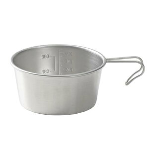 キャプテンスタッグ(CAPTAIN STAG) シェラカップ ロッキーカップ 500ml 目盛り付き 螺旋仕上 ステンレス製 日本製 燕三条産 UH-77