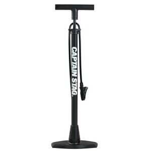 キャプテンスタッグ(CAPTAIN STAG) 空気入れ フロアポンプ 樹脂製 ロングホース 英式バルブ専用 トンボ口金 SG規格 ブラック Y-7835