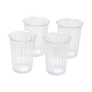 �p�[������ �H�� �^���u���[ �J�b�v 380ml 4�g ����ɂ��� �v���X�`�b�N�� �H��@�Ή� ���{�� �X�g���C�v �N���A HC-301