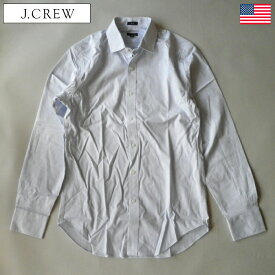 J.CREW ストライプシャツ ジェイクルー 長袖 ドレスシャツ スリムフィット J CREW カラーキーパー ストレッチ素材 SLIM ホワイト×ブルー メンズ Sサイズ メール便ネコポスPOST投函送料無料