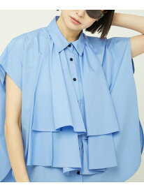 ＜AEWEN MATOPH＞ラッフル ドルマンシャツ AEWEN MATOPH ユナイテッドアローズ トップス シャツ・ブラウス ブラック ブルー ホワイト【送料無料】[Rakuten Fashion]