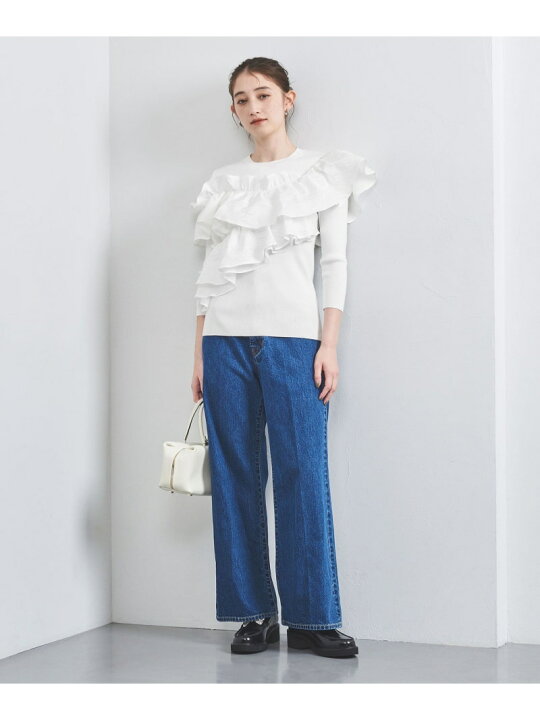 楽天市場】ジャカード フリル ビスチェ ニット UNITED ARROWS  