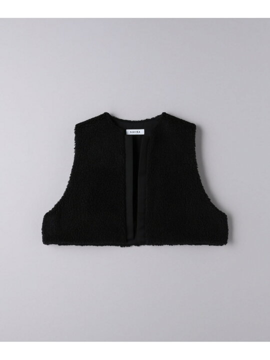 楽天市場】【SALE／30%OFF】＜SACRA＞ボア ショートベスト UNITED 