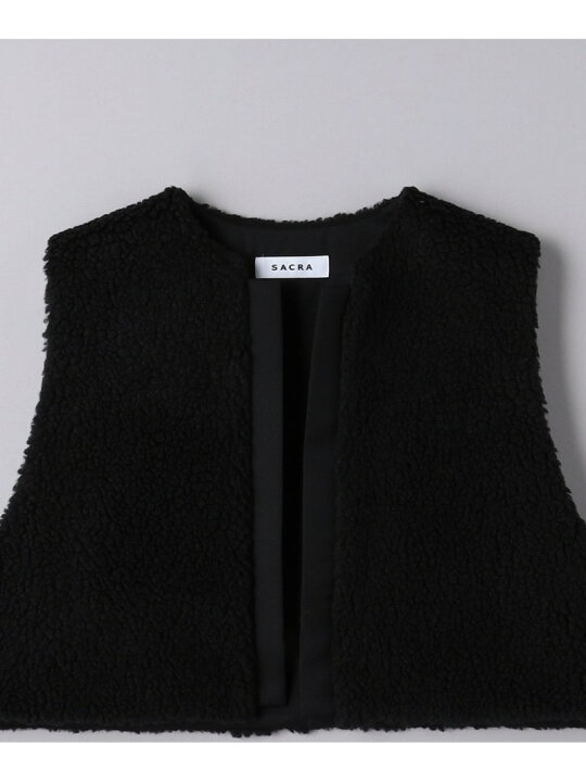 楽天市場】【SALE／30%OFF】＜SACRA＞ボア ショートベスト UNITED 
