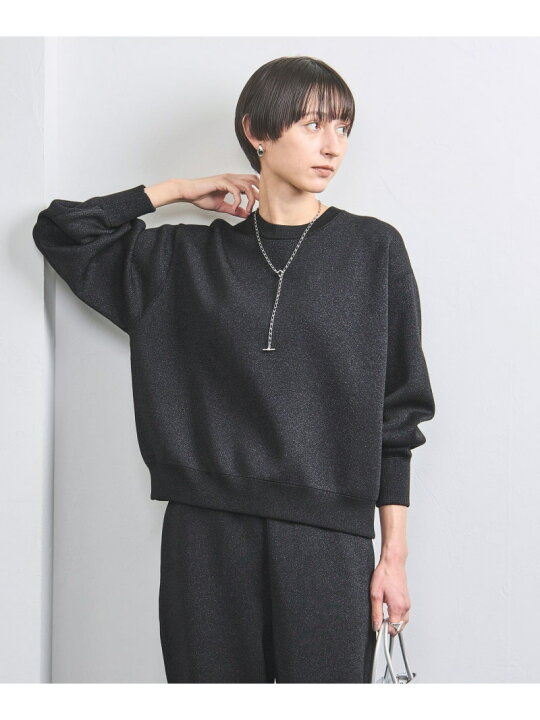 楽天市場】ラメ クルーネック スウェット ニット BLACK UNITED ARROWS 