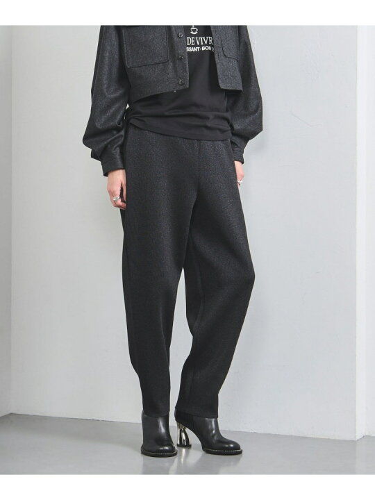 楽天市場】【SALE／30%OFF】ラメ スウェット ニットパンツ BLACK  
