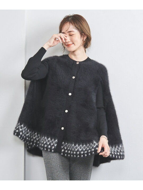 楽天市場】フォックス カシミヤ ジャカード ケープ UNITED ARROWS 