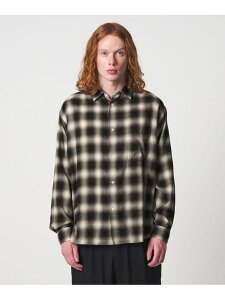 ��UNITED ARROWS & SONS�� OMBRE CHECK REG SHIRT/�V���c UNITED ARROWS & SONS ���i�C�e�b�h�A���[�Y �g�b�v�X �V���c�E�u���E�X �u���b�N �C�G���[�y���������z[Rakuten Fashion]