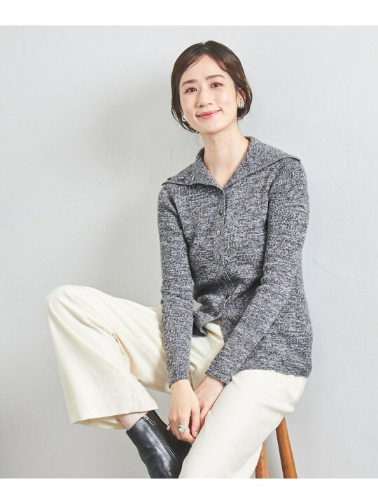 楽天市場】【SALE／40%OFF】W メランジ リブ 2WAY ニット UNITED 
