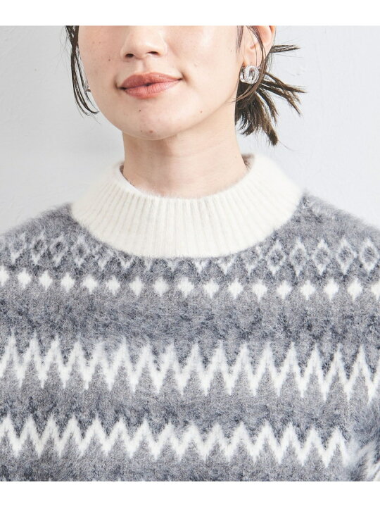 楽天市場】フォックスカシミヤ ジャカード ニットベスト UNITED ARROWS 