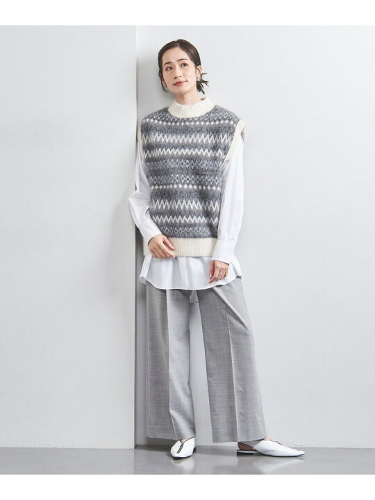 楽天市場】フォックスカシミヤ ジャカード ニットベスト UNITED ARROWS 
