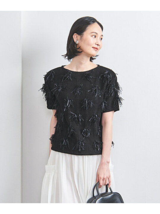楽天市場】カット フリンジ ショートスリーブ ニット UNITED ARROWS 