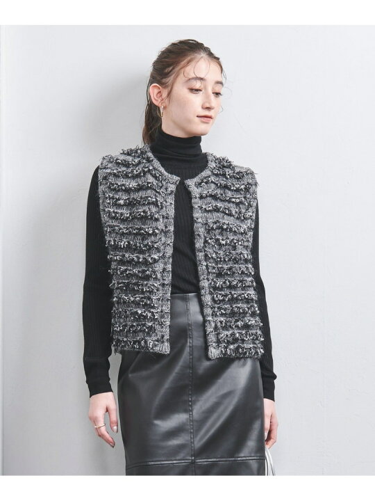 楽天市場】【SALE／20%OFF】ミックス シアーループ ニットベスト 