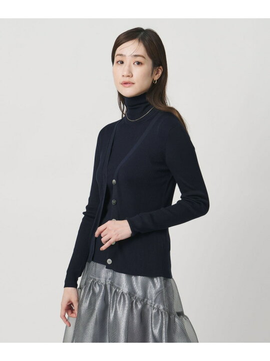 楽天市場】シルクリブ Vネック カーディガン UNITED ARROWS 