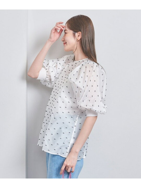 楽天市場】ハシゴ カットジャカード ブラウス UNITED ARROWS 