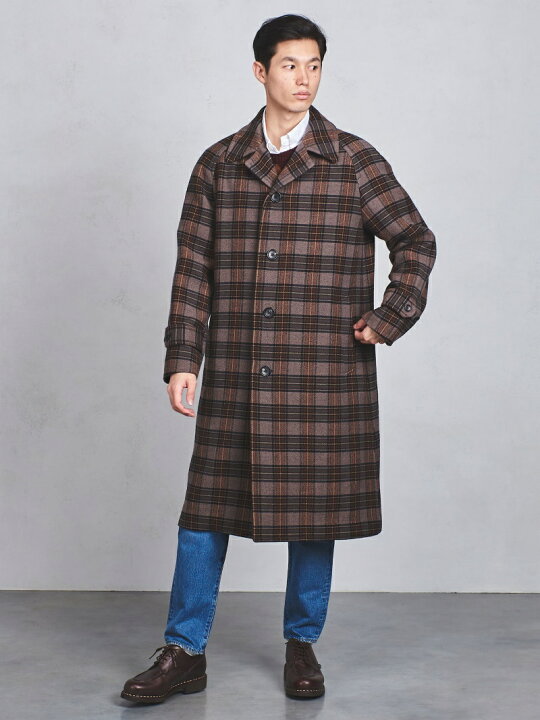 楽天市場】【SALE／50%OFF】UASB オンブレチェック バルカラーコート 