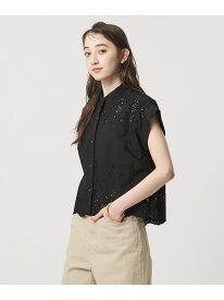 ＜TICCA＞レース フレンチスリーブ シャツ UNITED ARROWS ユナイテッドアローズ トップス シャツ・ブラウス ブラック ホワイト【送料無料】[Rakuten Fashion]