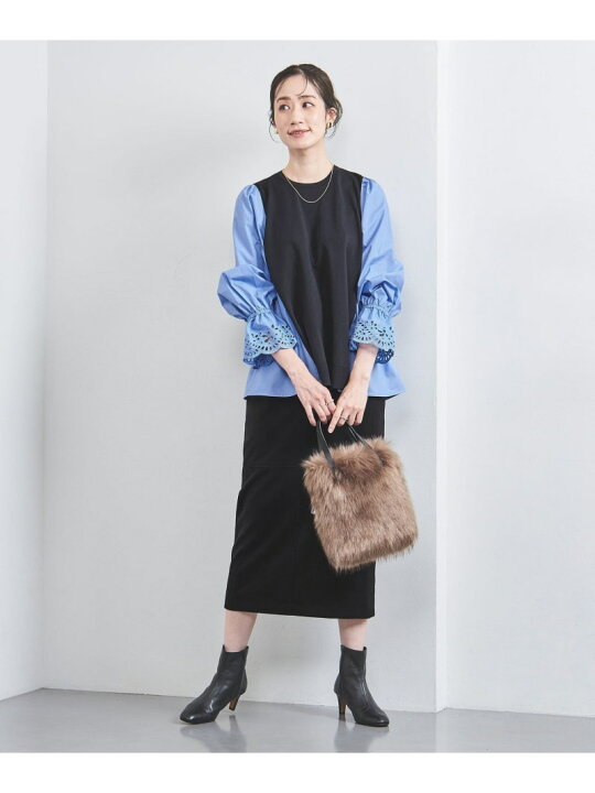 楽天市場】スカラップ コンビ スリーブ プルオーバー UNITED ARROWS  