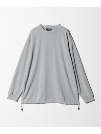 【別注】＜HAND ROOM＞ドローコード モックネック ロングスリーブ Tシャツ UNITED ARROWS ユナイテッドアローズ トップス カットソー・Tシャツ ホワイト ブラック グレー【送料無料】[Rakuten Fashion]