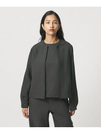 【SALE／40%OFF】＜D.O UNITED ARROWS BY DAISUKE OBANA for WOMEN＞+10 DS CREW ZIP JACKET/ジャケット UNITED ARROWS & SONS ユナイテッドアローズ ジャケット・アウター ノーカラージャケット ブラック グリーン【RBA_E】【送料無料】[Rakuten Fashion]