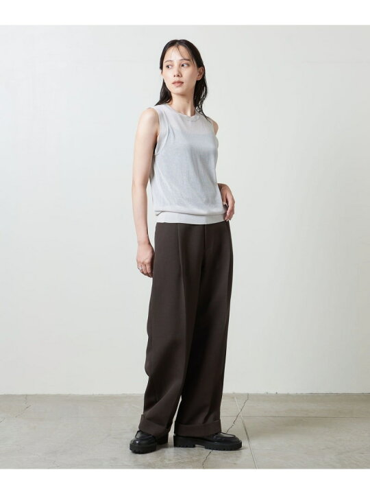 楽天市場】＜MARW UNITED ARROWS＞タック ワイド テーパードパンツ 