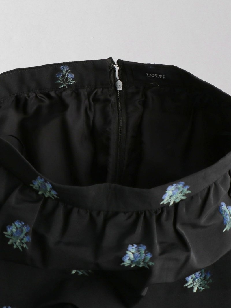 ＜LOEFF(ロエフ)＞アザミ ジャカード ロングタイトスカート LOEFF ユナイテッドアローズ スカート ロングスカート  ブラック【送料無料】[Rakuten Fashion] | UNITED ARROWS