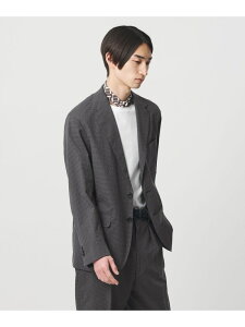 �ySALE�^50%OFF�z��SOVEREIGN���M���K���`�F�b�N 2�{�^�� �e�[���[�h�W���P�b�g RELAX MODEL UNITED ARROWS ���i�C�e�b�h�A���[�Y �W���P�b�g�E�A�E�^�[ �e�[���[�h�W���P�b�g�E�u���U�[ �O���[�yRBA_E�z