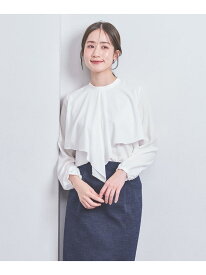 フロントフリル ブラウス UNITED ARROWS ユナイテッドアローズ トップス シャツ・ブラウス レッド ホワイト【送料無料】[Rakuten Fashion]