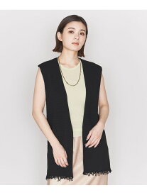 ＜ASTRAET＞ワッフル ニットジレ ASTRAET ユナイテッドアローズ トップス ニット ブラック【送料無料】[Rakuten Fashion]