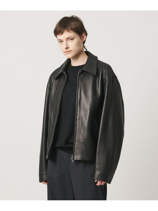 楽天市場】＜LOEFF＞ ラムレザー バイカー ジャケット UNISEX LOEFF 