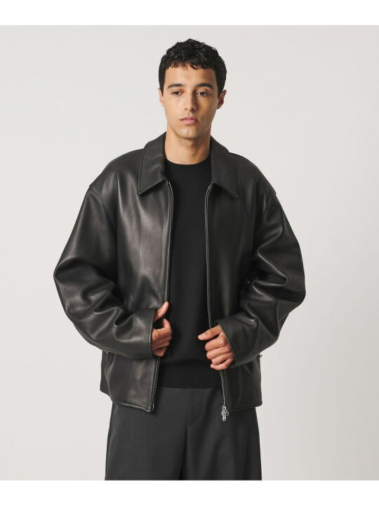 楽天市場】＜LOEFF＞ ラムレザー バイカー ジャケット UNISEX LOEFF