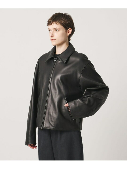 楽天市場】＜LOEFF＞ ラムレザー バイカー ジャケット UNISEX LOEFF 