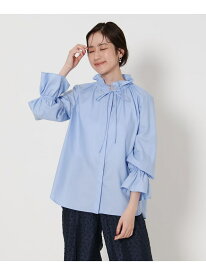 フリルカラー フレアスリーブ ブラウス UNITED ARROWS ユナイテッドアローズ トップス シャツ・ブラウス ホワイト ネイビー ブルー ピンク レッド【送料無料】[Rakuten Fashion]